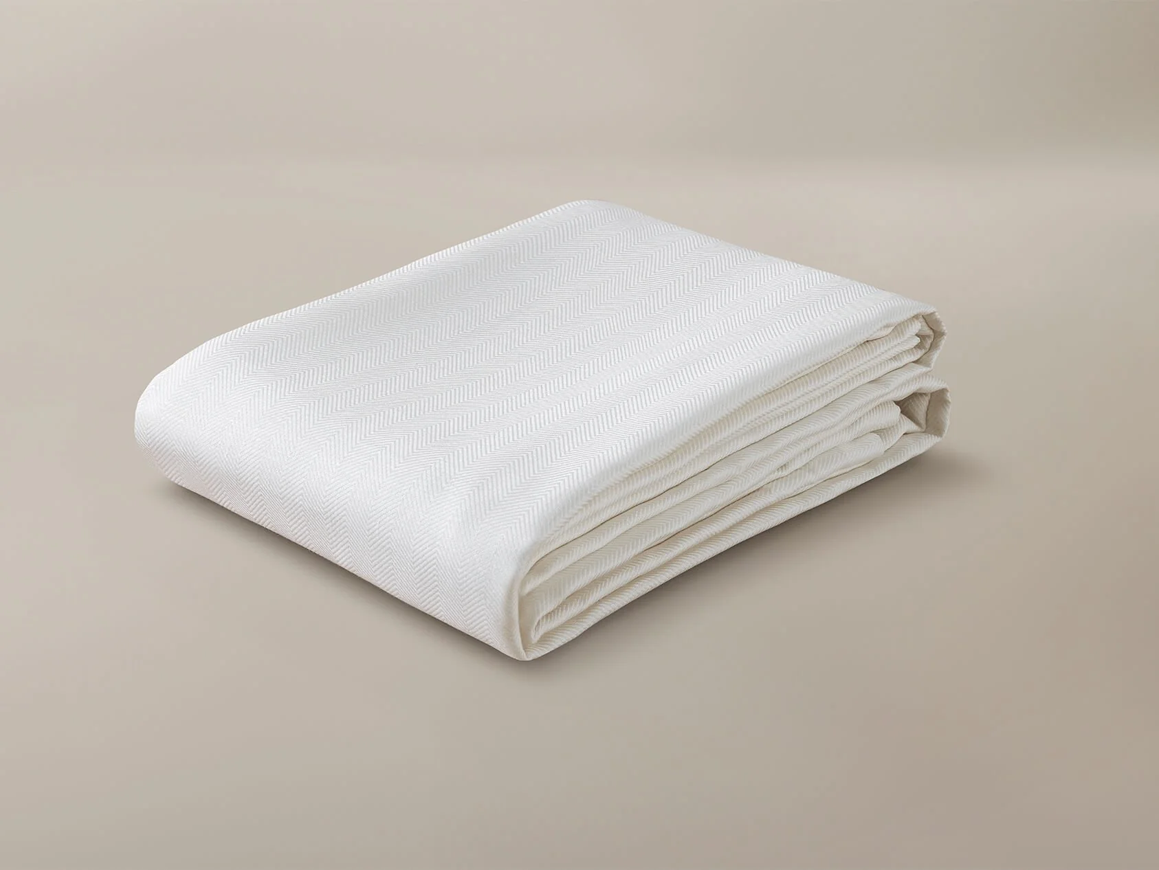 The Herringbone Bed Linen Set - White - Image 3
