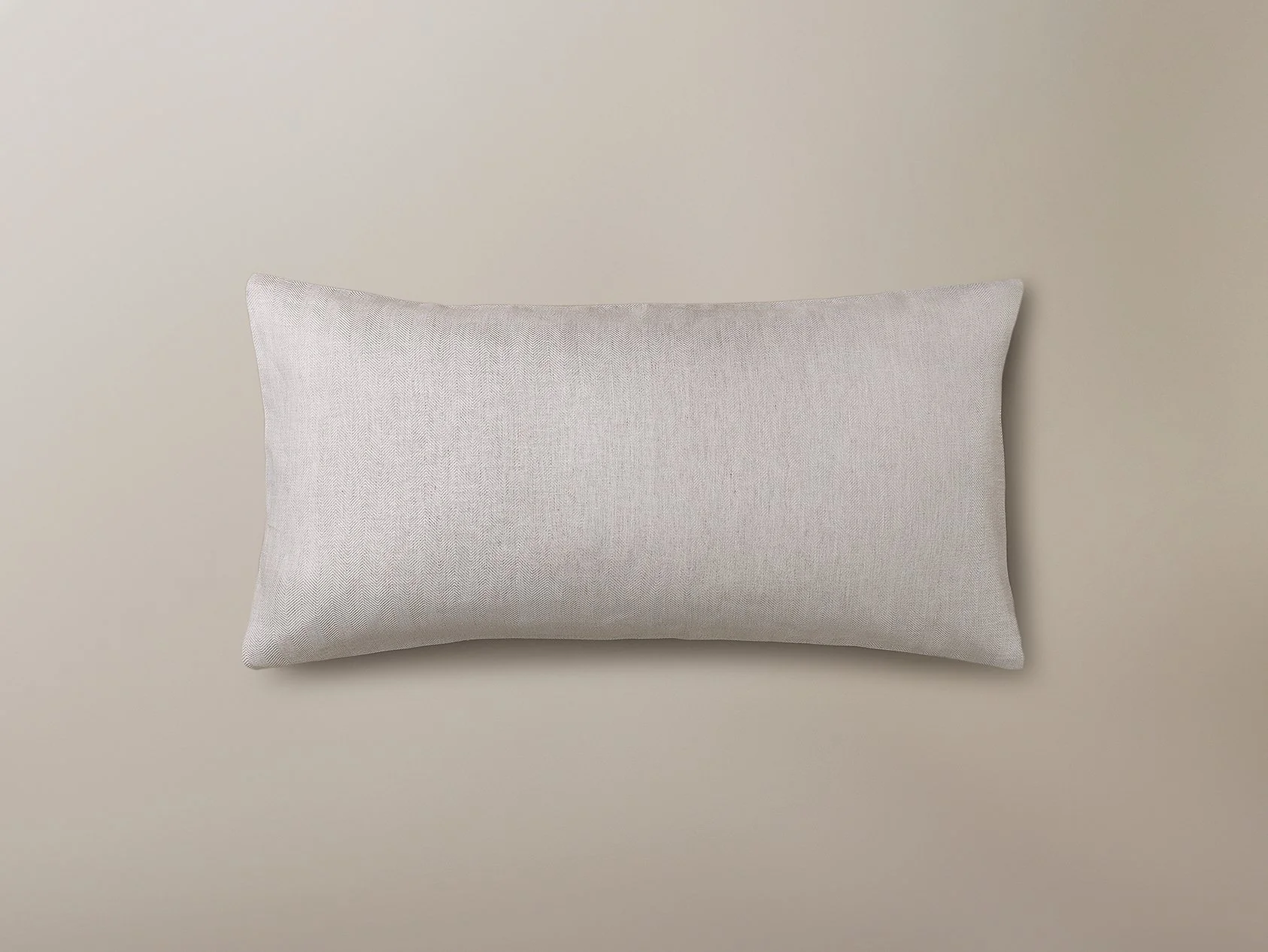 The Herringbone Pillowcase - Oatmeal - Image 2