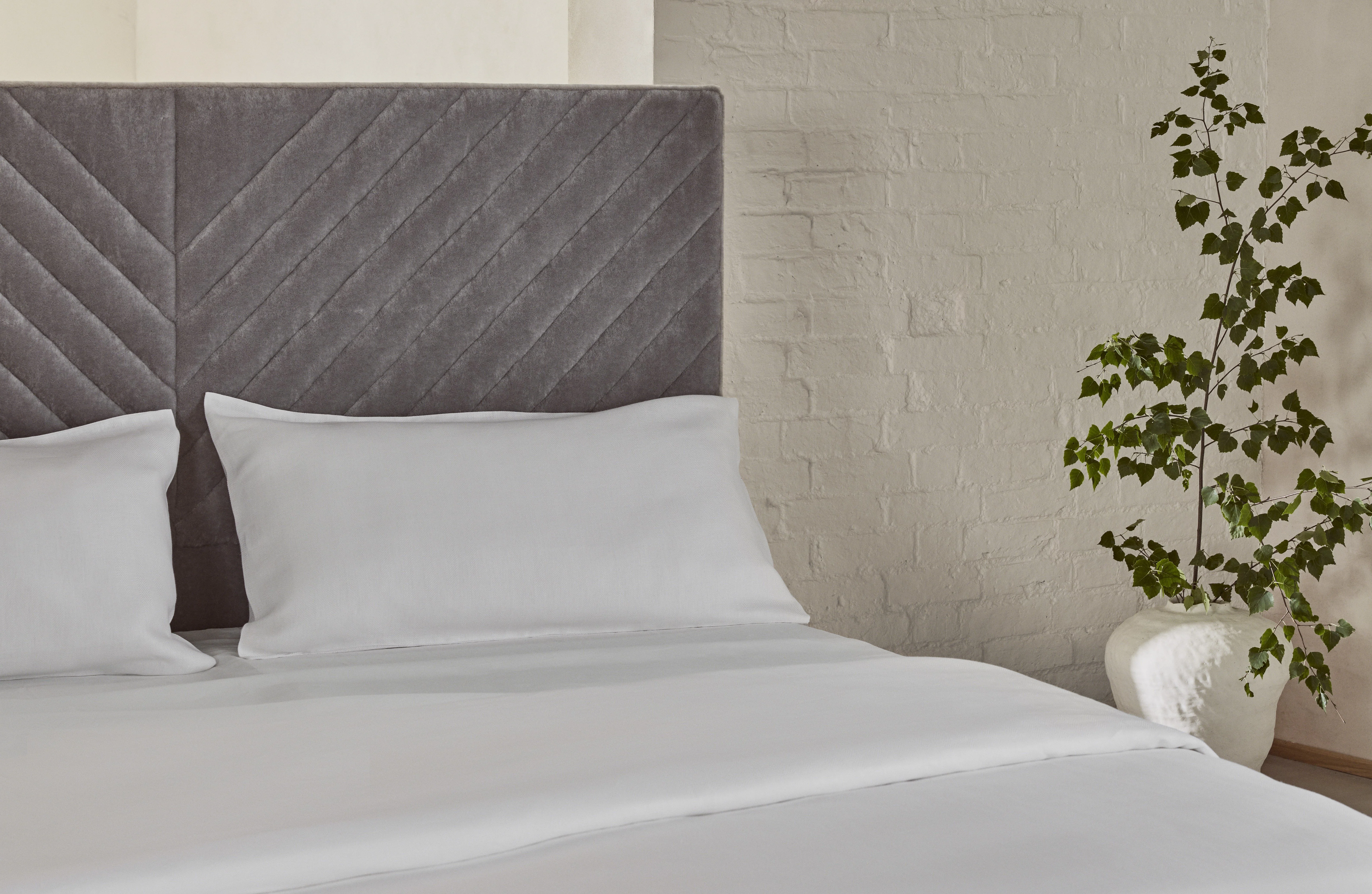 The Herringbone Pillowcase - White - Image 3
