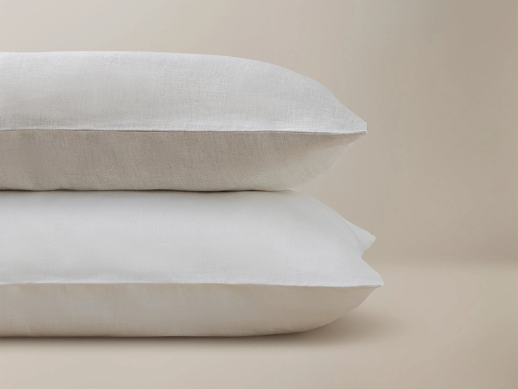 The Herringbone Pillowcase - White - Image 4