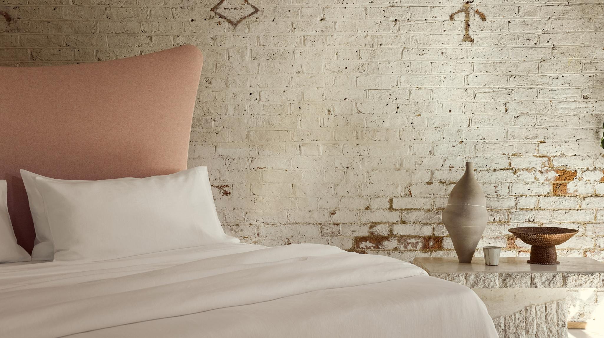 The Organic Linen Duvet Cover - White - Image 3