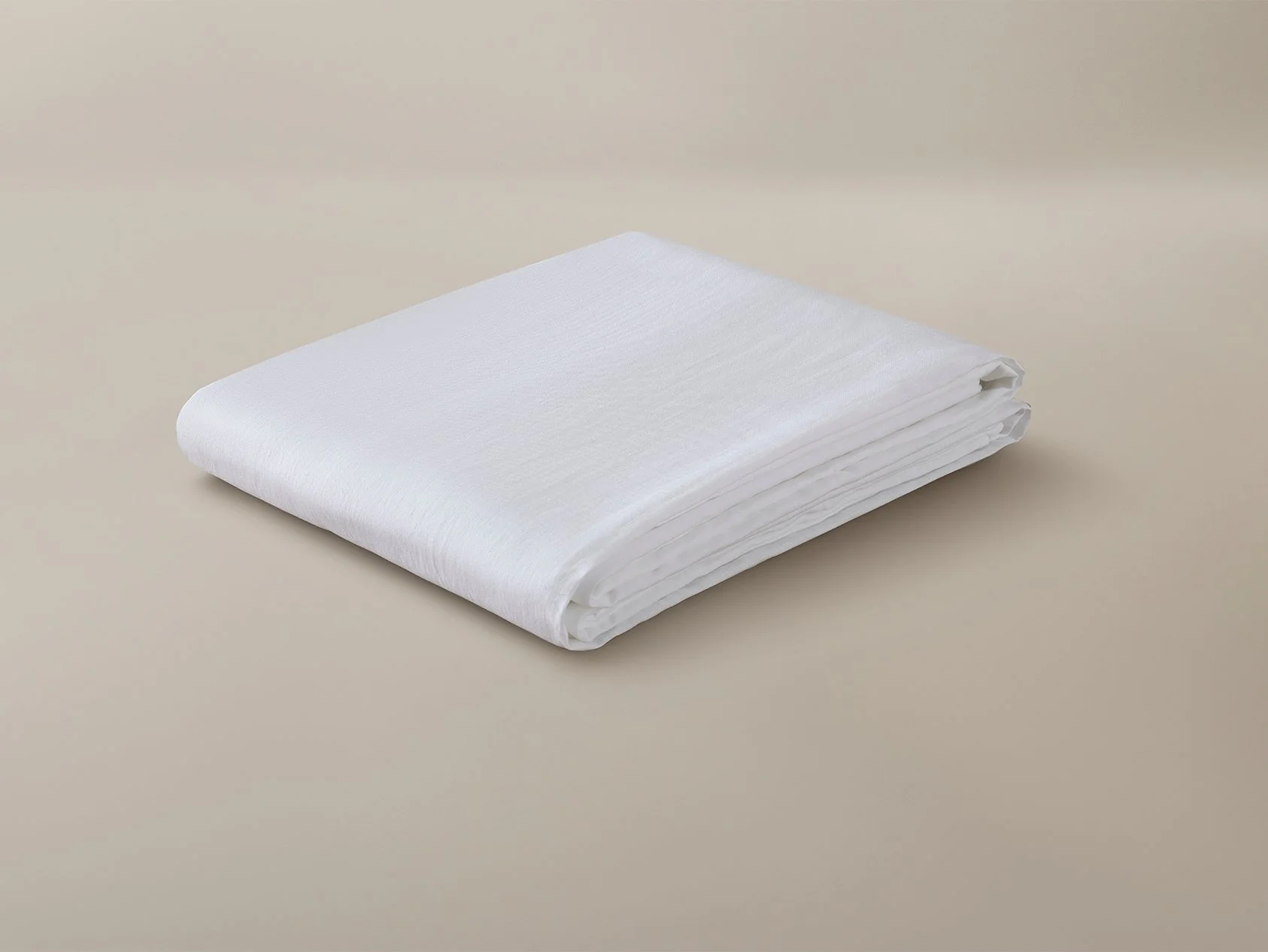 The Organic Linen Duvet Cover - White - Image 4