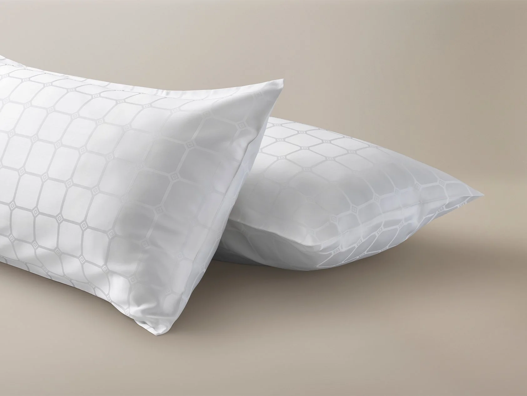 The Trellis Luxury Pillowcase - White